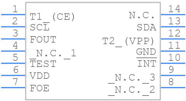 RX-8025T/UB - Epson Timing - PCB symbol