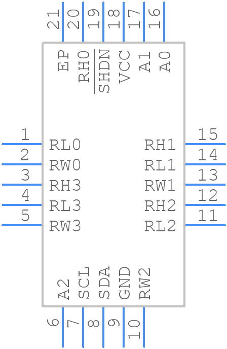 ISL22346UFRT20Z - Renesas Electronics - PCB symbol