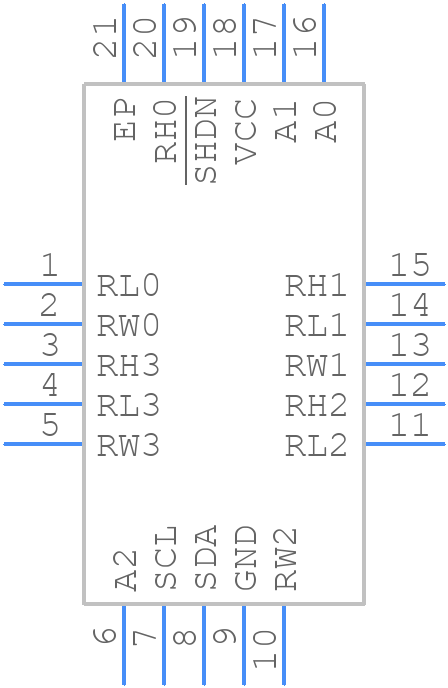 ISL22346WFRT20Z - Renesas Electronics - PCB symbol