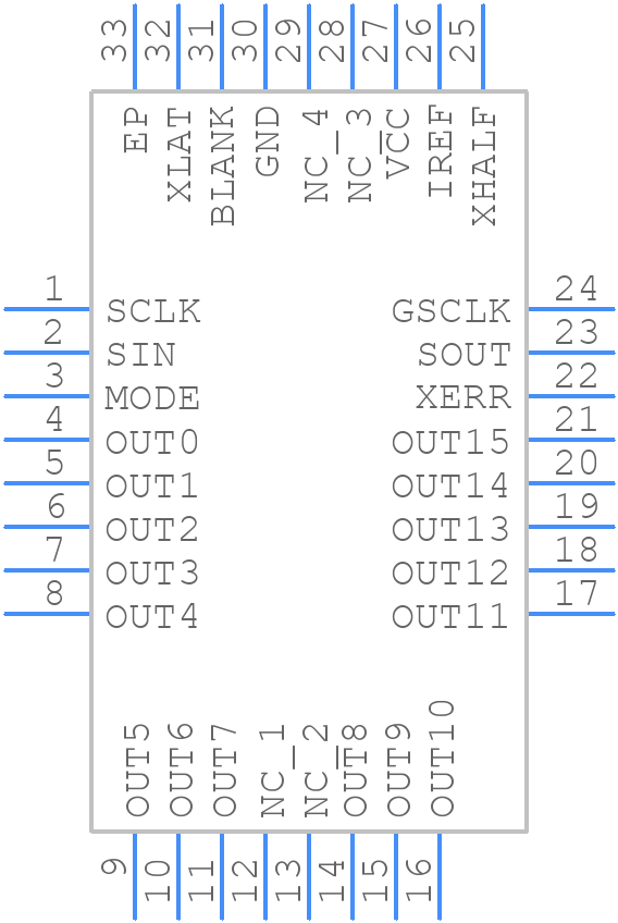 TLC5946RHBRG4 - Texas Instruments - PCB symbol