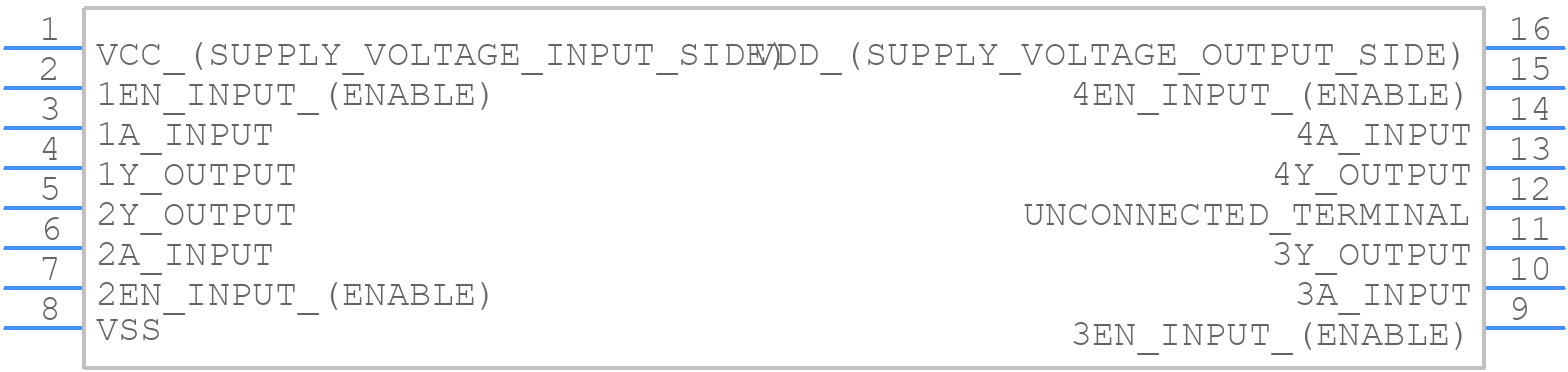 HCC40109BDT - STMicroelectronics - PCB symbol