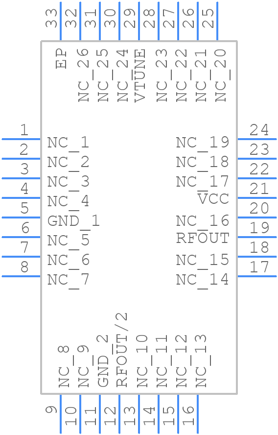 HMC1169LP5ETR - Analog Devices - PCB symbol