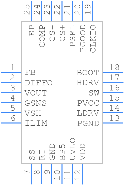 TPS40180RGET - Texas Instruments - PCB symbol