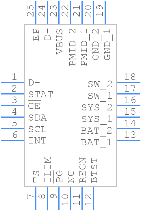BQ25883RGET - Texas Instruments - PCB symbol