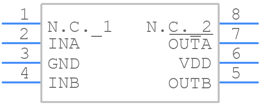 MAX628MJA/883B - Analog Devices - PCB symbol