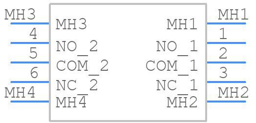B22AB - NKK Switches - PCB symbol