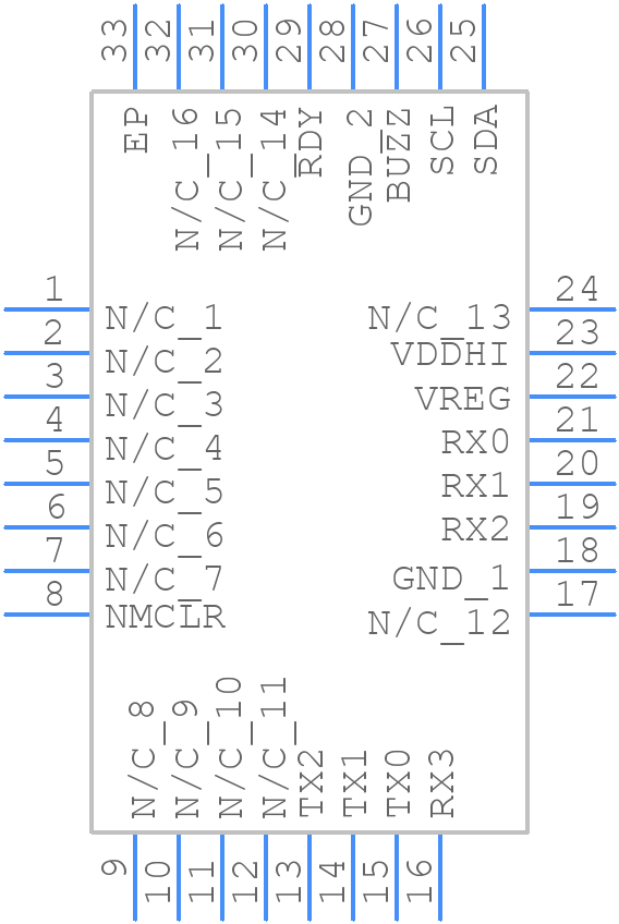 IQS360A-0-QFR - Azoteq - PCB symbol