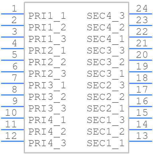 TG111-HRPE41NYRLTR - Halo Electronics - PCB symbol