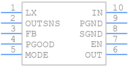 MAXM17623AMB+ - Analog Devices - PCB symbol