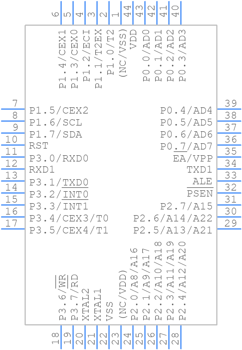 P89C669FA - NXP - PCB symbol