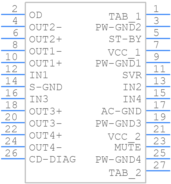 STPA008-48X - STMicroelectronics - PCB symbol