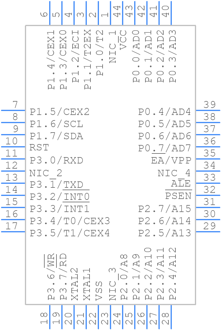 P89C660HBA - Phillips - PCB symbol