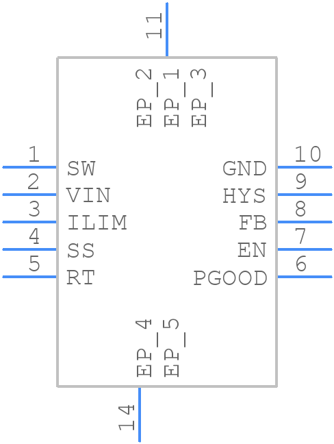 LM5166DRCT - Texas Instruments - PCB symbol