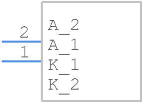 KB DDLM32.13-DUFR-7A-K1M2-100-R18 - ams OSRAM - PCB symbol