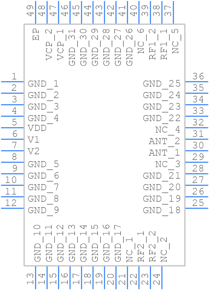 TS86246P - Tagore Technology - PCB symbol