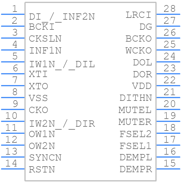 SM5842APT - NIPPON PRECISION CIRCUITS INC - PCB symbol
