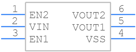 XC6415EED57R-G - Torex - PCB symbol