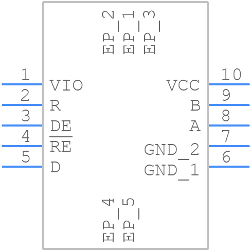 THVD2419DRCR - Texas Instruments - PCB symbol