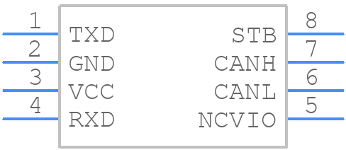 TCAN1472VDRQ1 - Texas Instruments - PCB symbol
