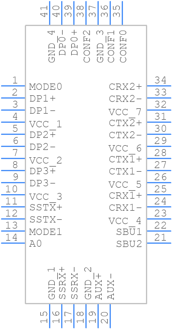 TMUXHS4446RETR - Texas Instruments - PCB symbol