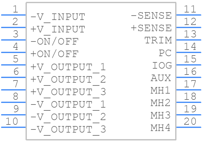CFB800-24S56 - Cincon - PCB symbol