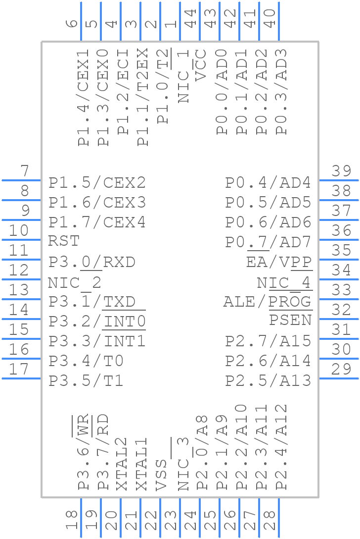 P87C51RD2BA - NXP - PCB symbol