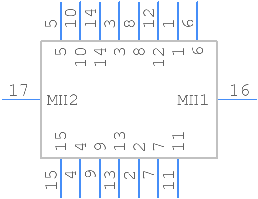 DZ11A51-H8R1-4F - Foxconn - PCB symbol