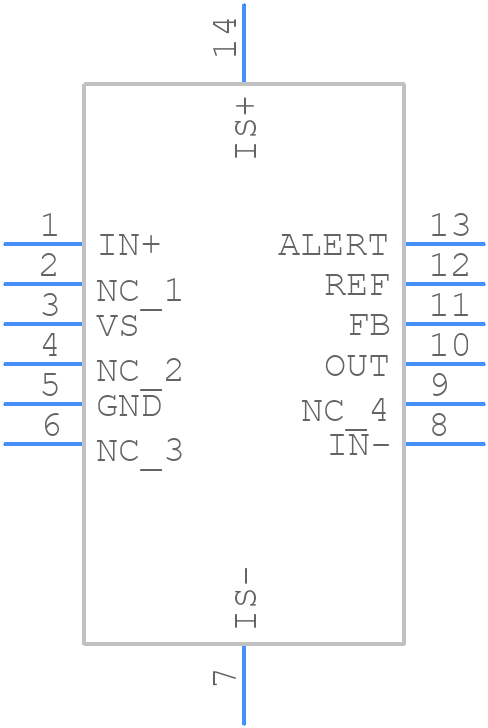 INA750BIREMR - Texas Instruments - PCB symbol
