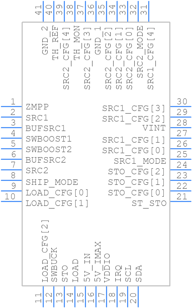 AEM13920-QFN - E-PEAS - PCB symbol