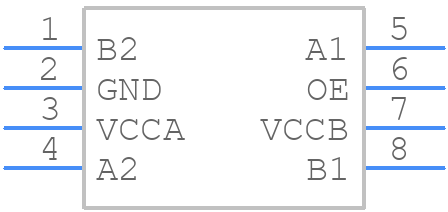 TCA39416DDFR - Texas Instruments - PCB symbol