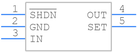 MAX8863SEUK+ - Analog Devices - PCB symbol
