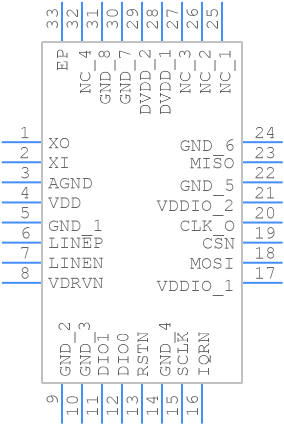 NCV7410MWR2G - onsemi - PCB symbol