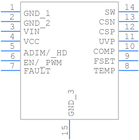 LP8865YQDMTRQ1 - Texas Instruments - PCB symbol