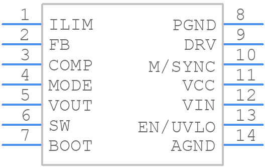 TPS61287RZPR - Texas Instruments - PCB symbol