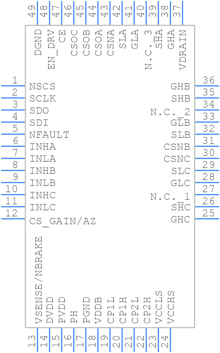 6EDL7151XUMA1 - Infineon - PCB symbol