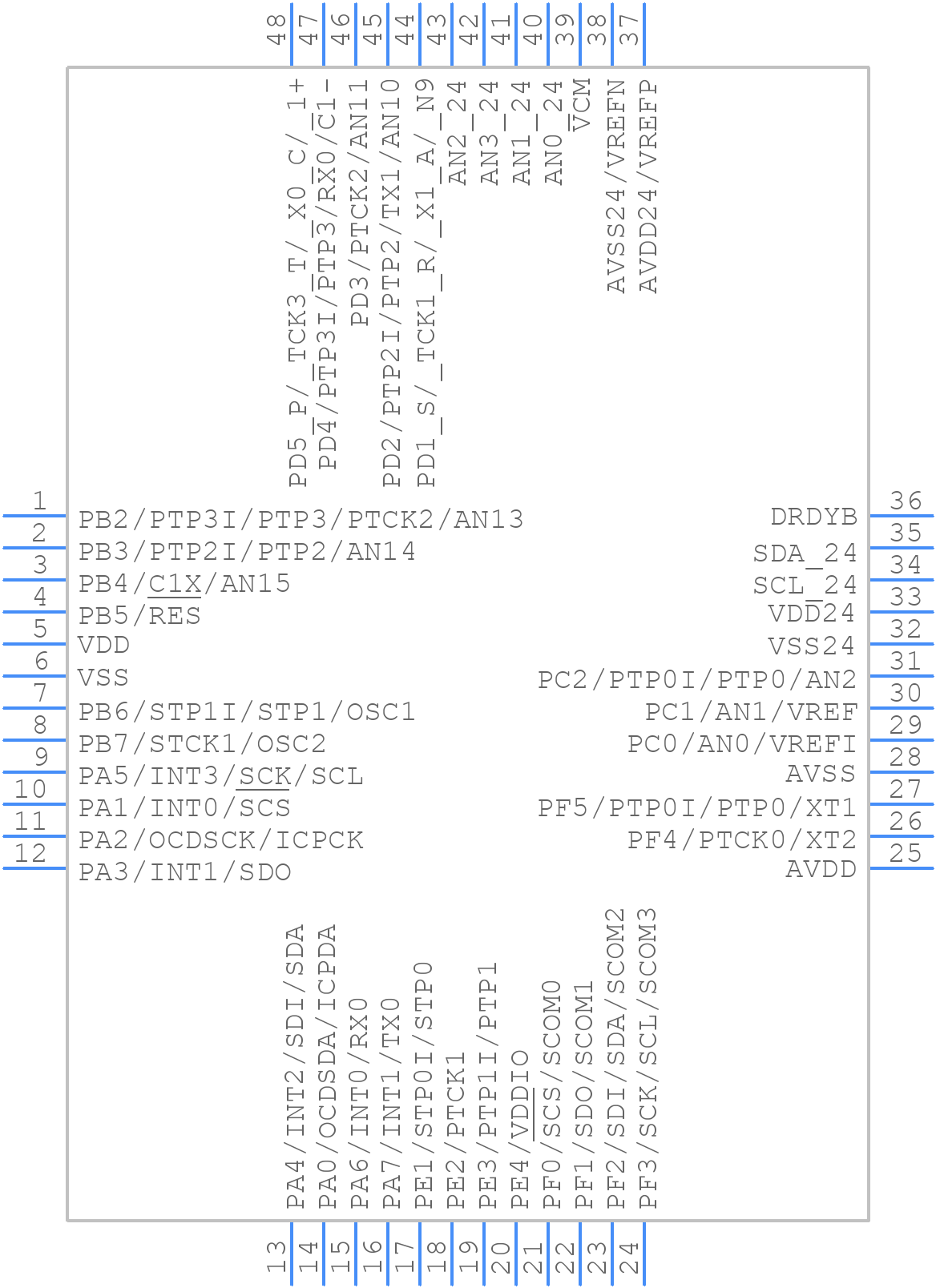 BH66F5362 - Holtek - PCB symbol
