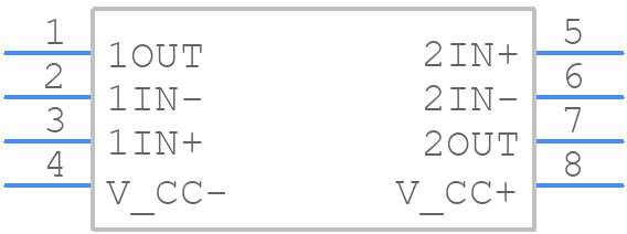 RC4580IDDFR - Texas Instruments - PCB symbol