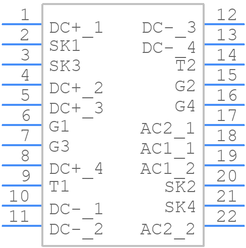 UFB25SC12E1BC3N - onsemi - PCB symbol