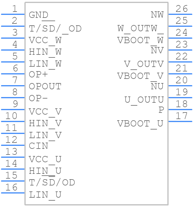 STGIPNS4C60T-H - STMicroelectronics - PCB symbol