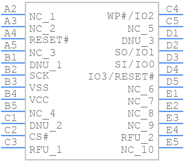 S25FS064SAGBHB020 - Infineon - PCB symbol