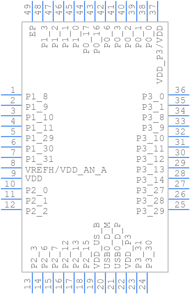 MCXA156VFT - NXP - PCB symbol