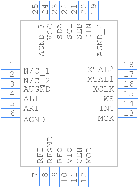 QN8007B/LB - Quintic - PCB symbol