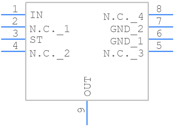 BV1LE250EFJ-CE2 - ROHM Semiconductor - PCB symbol