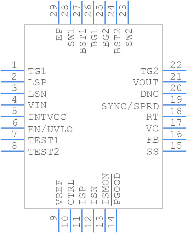 ADPL76030EUFD#PBF - Analog Devices - PCB symbol