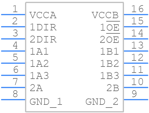 74AVC4T345FT - Toshiba - PCB symbol