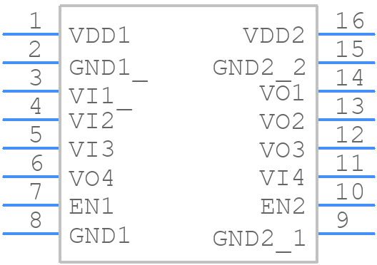 DCM341H01 - Toshiba - PCB symbol