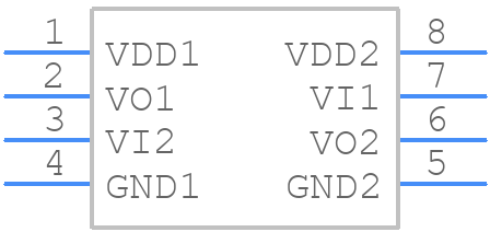 DCL521D00 - Toshiba - PCB symbol