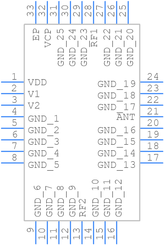TS7421L - Tagore Technology - PCB symbol
