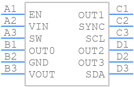 LP5813AYBHR - Texas Instruments - PCB symbol