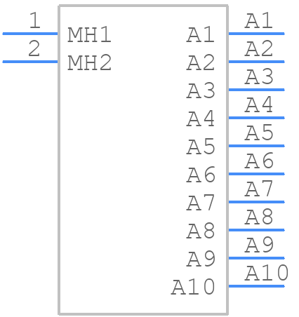 342-010-524-103 - EDAC - PCB symbol